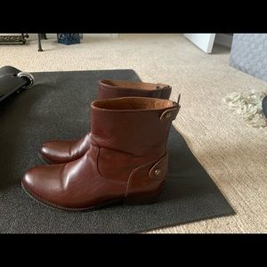 Brown ankle Frye boots